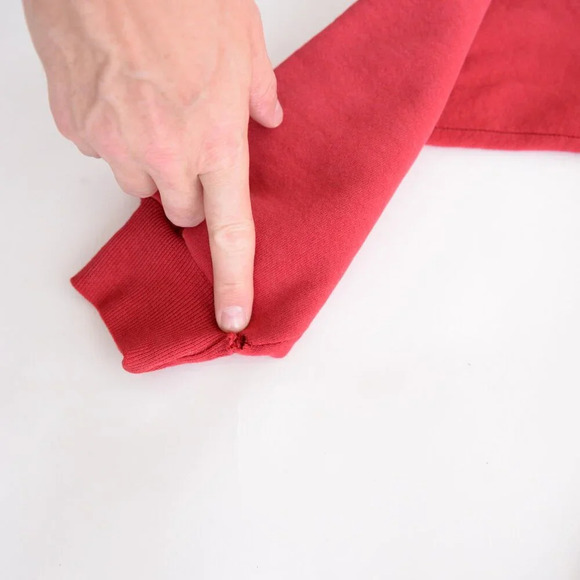 Vintage 90's Russell Athletic Zip Up Hooded Red Sweater  XXL Made In U.S.A. - Picture 9 of 12